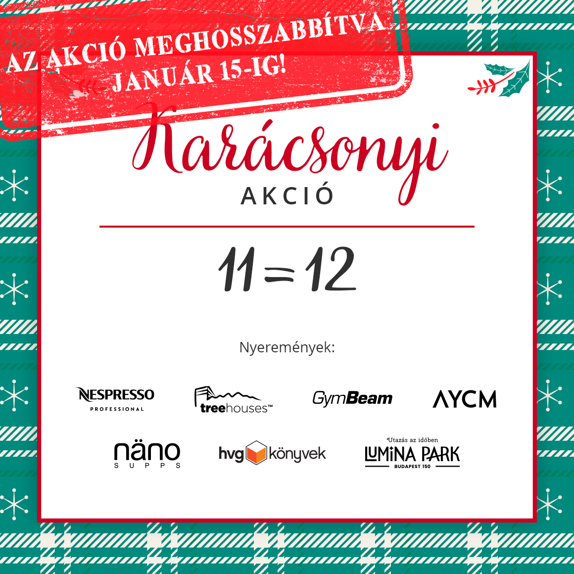 AYCM Karácsonyi akció | 11=12